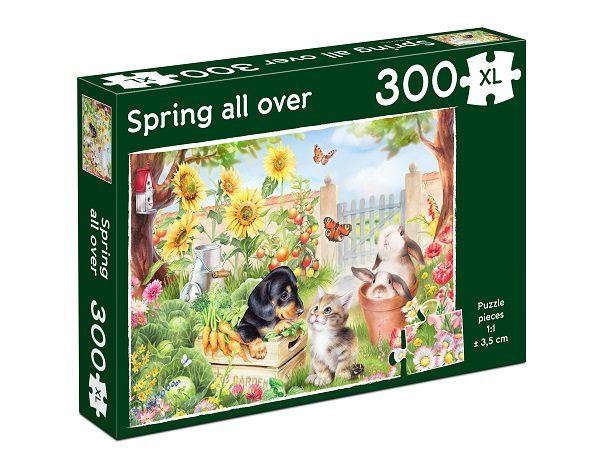 Foto der Box von Puzzle Spring all over, speziell für Senioren