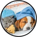 Puzzle - Hund und Katze (100 XXL)