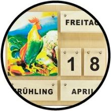 Holzkalender Die Vier Jahreszeiten