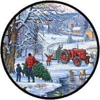 Puzzle - Bringing Home the Tree (100 XXL)